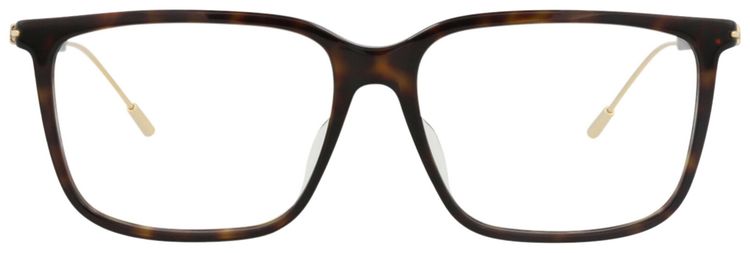 Gucci Square Frame Recycled Acetate Optical Frames HavanaGoldTransparent