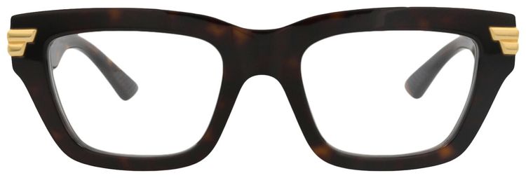 Bottega Veneta Square Frame Acetate Optical Frames HavanaTransparent