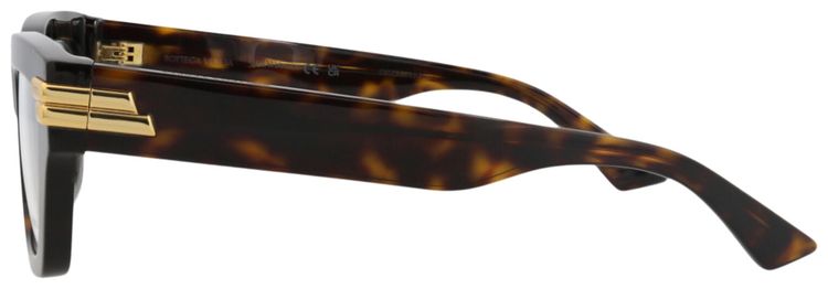 Bottega Veneta Square Frame Acetate Optical Frames HavanaTransparent