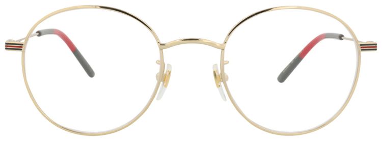 Gucci Round Frame Metal Optical Frames GoldTransparent