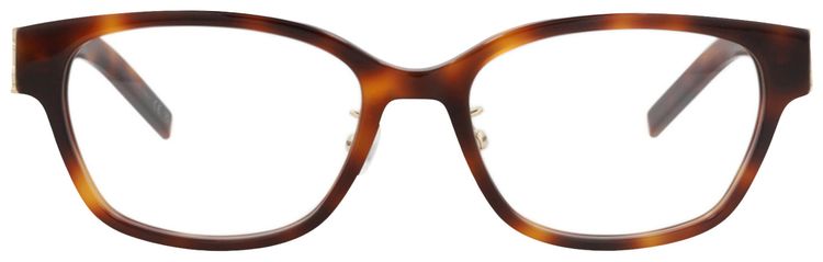 Saint Laurent Square Frame Recycled Acetate Optical Frames HavanaTransparent
