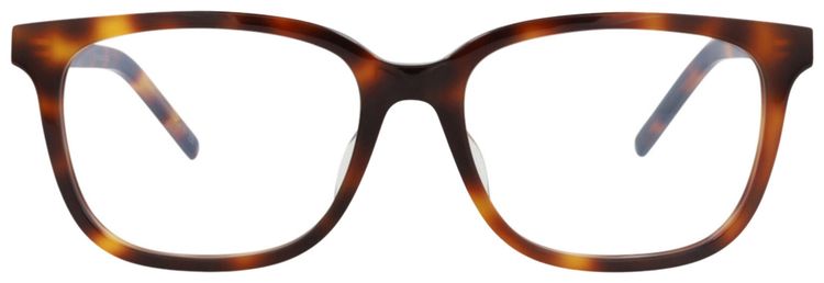 Saint Laurent Square Frame Recycled Acetate Optical Frames HavanaTransparent