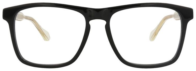 Gucci Square Frame Acetate Optical Frames BlackCrystalTransparent