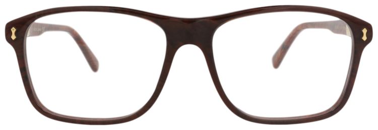 Gucci Square Frame Acetate Optical Frames BrownTransparent