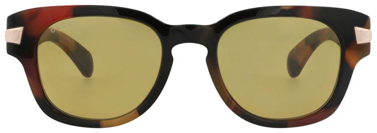 Gucci Round Frame Recycled Acetate Sunglasses HavanaBrown