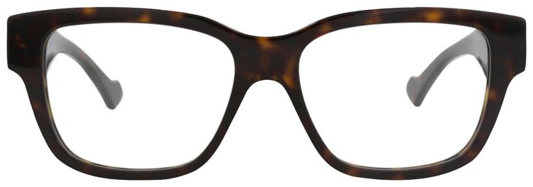 Gucci Square Frame Recycled Acetate Optical Frames HavanaTransparent