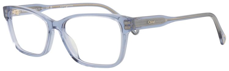 Chloe Square Frame Bio Acetate Optical Frames BlueTransparent