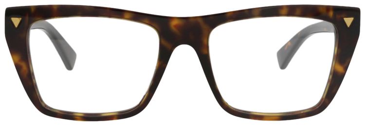 Bottega Veneta Square Frame Recycled Acetate Optical Frames HavanaTransparent
