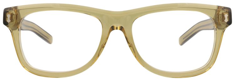 Gucci Square Frame Recycled Acetate Optical Frames YellowTransparent