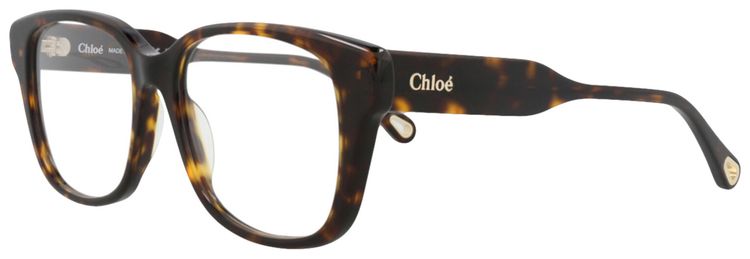 Chloe Square Frame Recycled Acetate Optical Frames HavanaTransparent