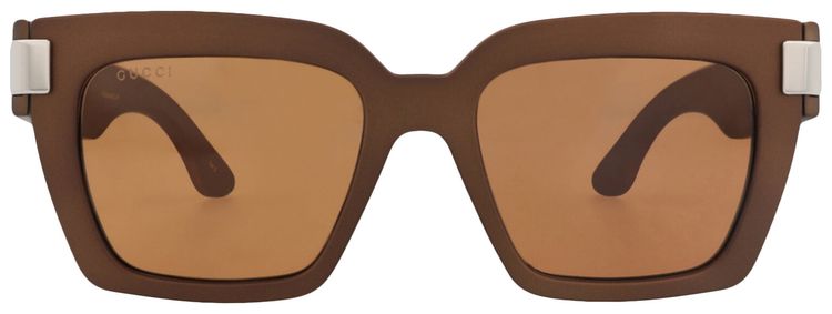 Gucci Square Frame Injection Sunglasses Brown