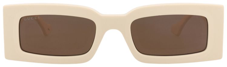Gucci Square Frame Recycled Acetate Sunglasses IvoryBrown