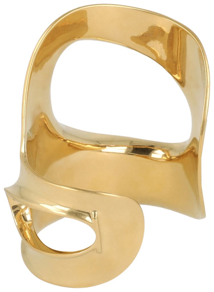 Ferragamo Small Sculptural Cutout Cuff Gold