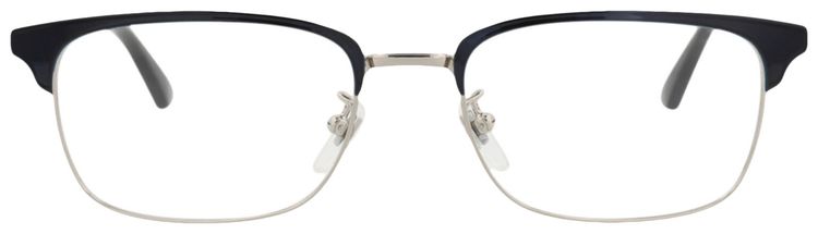 Gucci Square Frame Metal Optical Frames BlueHavanaTransparent