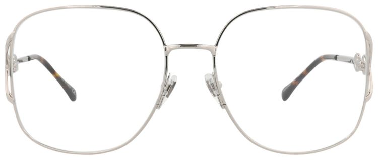 Gucci Square Frame Metal Optical Frames SilverTransparent