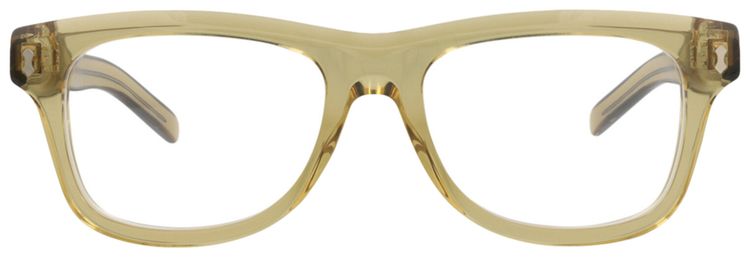 Gucci Square Frame Recycled Acetate Optical Frames YellowTransparent