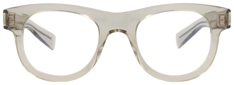 Saint Laurent Round Frame Recycled Acetate Optical Frames BeigeTransparent