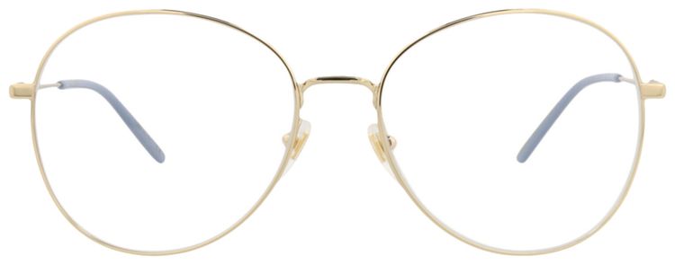 Gucci Round Frame Metal Optical Frames GoldTransparent