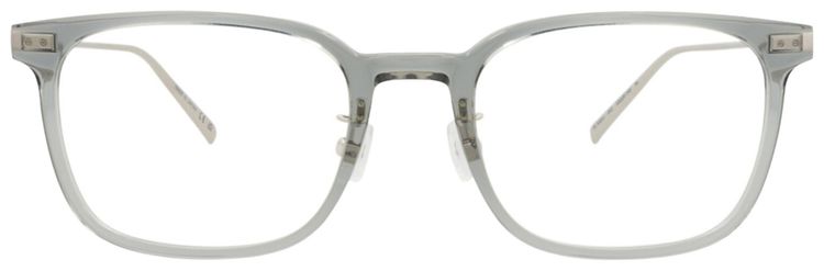 Saint Laurent Square Frame Recycled Acetate Optical Frames GreySilverTransparent