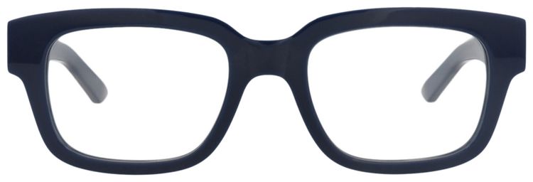 Alexander McQueen Square Frame Recycled Acetate Optical Frames BlueTransparent