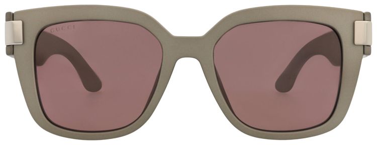 Gucci Square Frame Injection Sunglasses GreyBrown