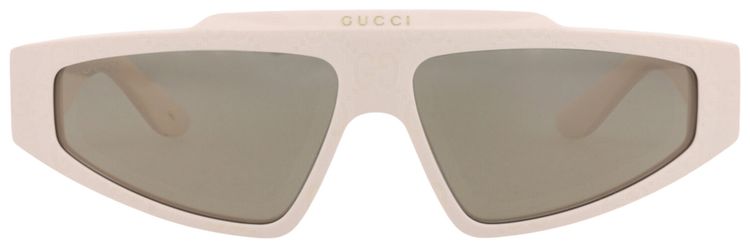 Gucci Square Frame Recycled Acetate Sunglasses IvoryGrey