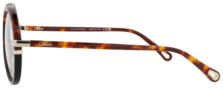 Chloe Round Frame Bio Acetate Optical Frames HavanaTransparent