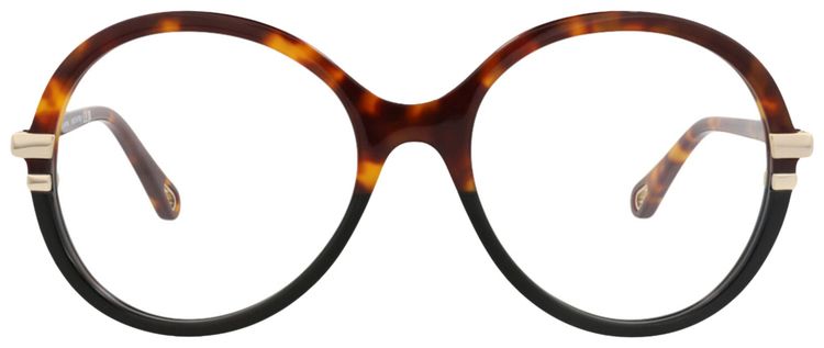 Chloe Round Frame Bio Acetate Optical Frames HavanaTransparent