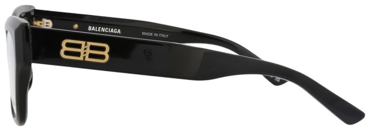 Balenciaga Square Frame Recycled Acetate Optical Frames BlackTransparent