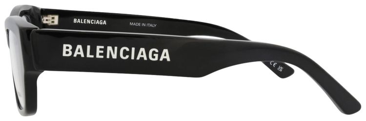 Balenciaga Square Frame Recycled Acetate Optical Frames BlackTransparent