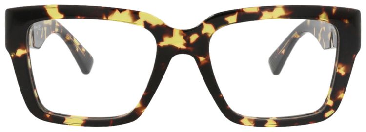 Bottega Veneta Square Frame Recycled Acetate Optical Frames HavanaTransparent