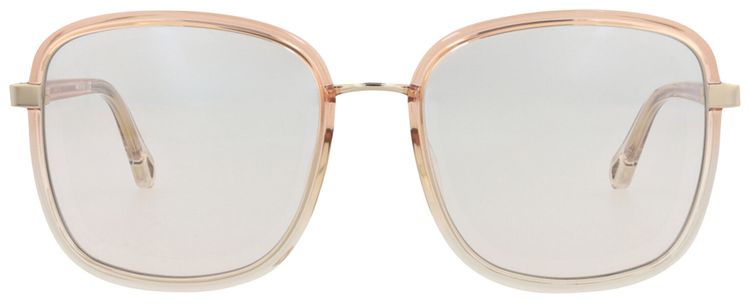 Chloe Square Frame Injection Sunglasses OrangeTransparent