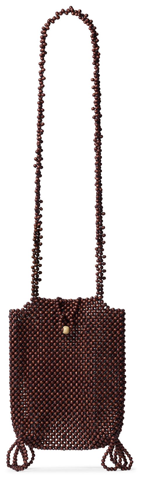 Lemaire Grigri Phone Holder Bag Dark Brown