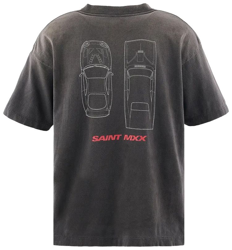 SAINT Mxxxxxx x Fast  Furious Short Sleeve T Shirt Black
