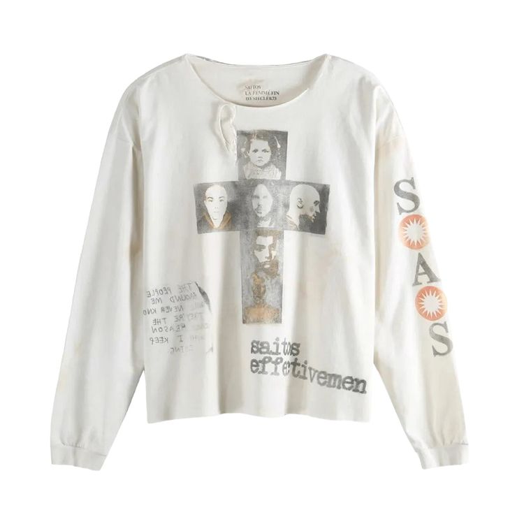 SAITOS Corss Long Sleeve Dirty White