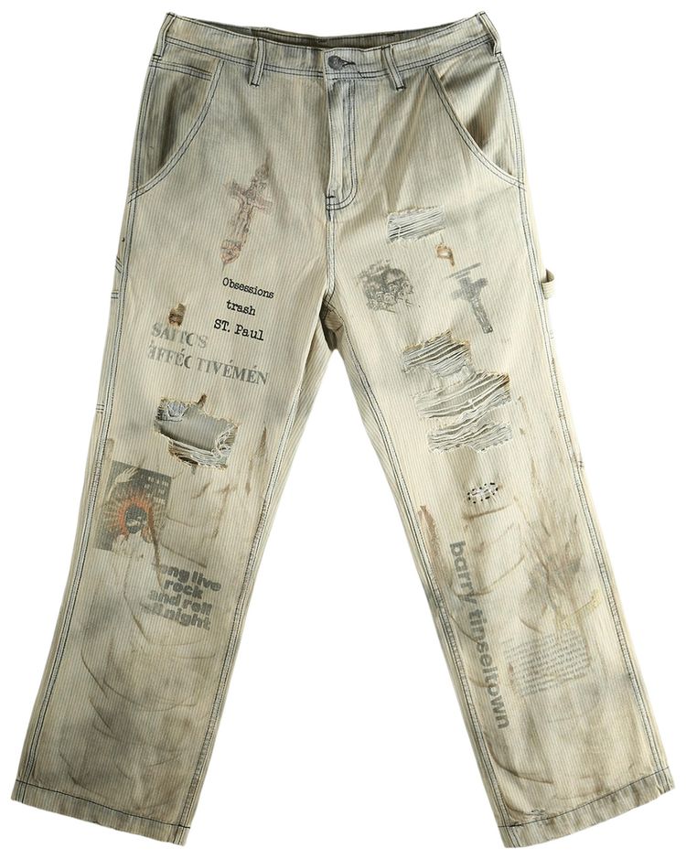 SAITOS Work Pants Washed Grey