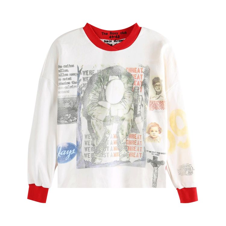 SAITOS 4G Sweater WhiteRed