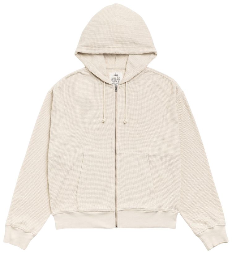 Stussy Lightweight Thermal Hoodie Bone