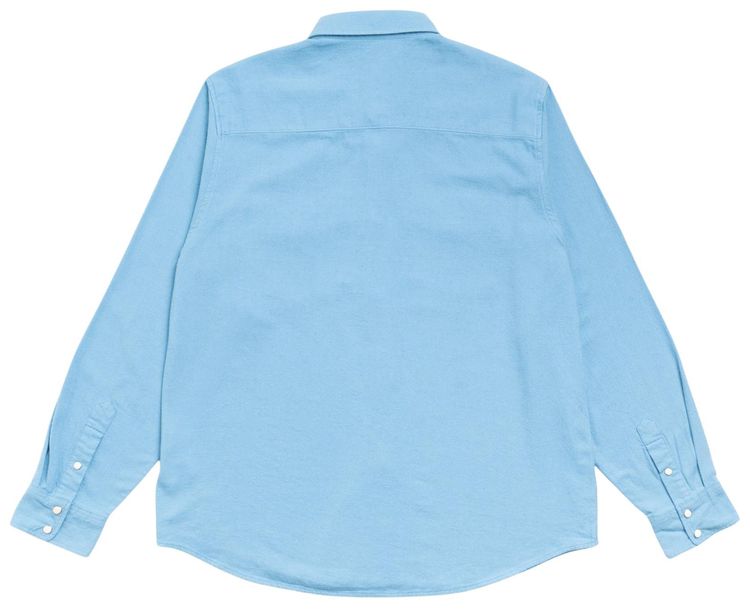 Stussy Cotton Silk Western Shirt Blue