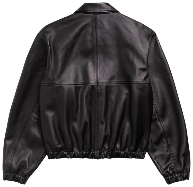 Stussy Leather Work Jacket Black