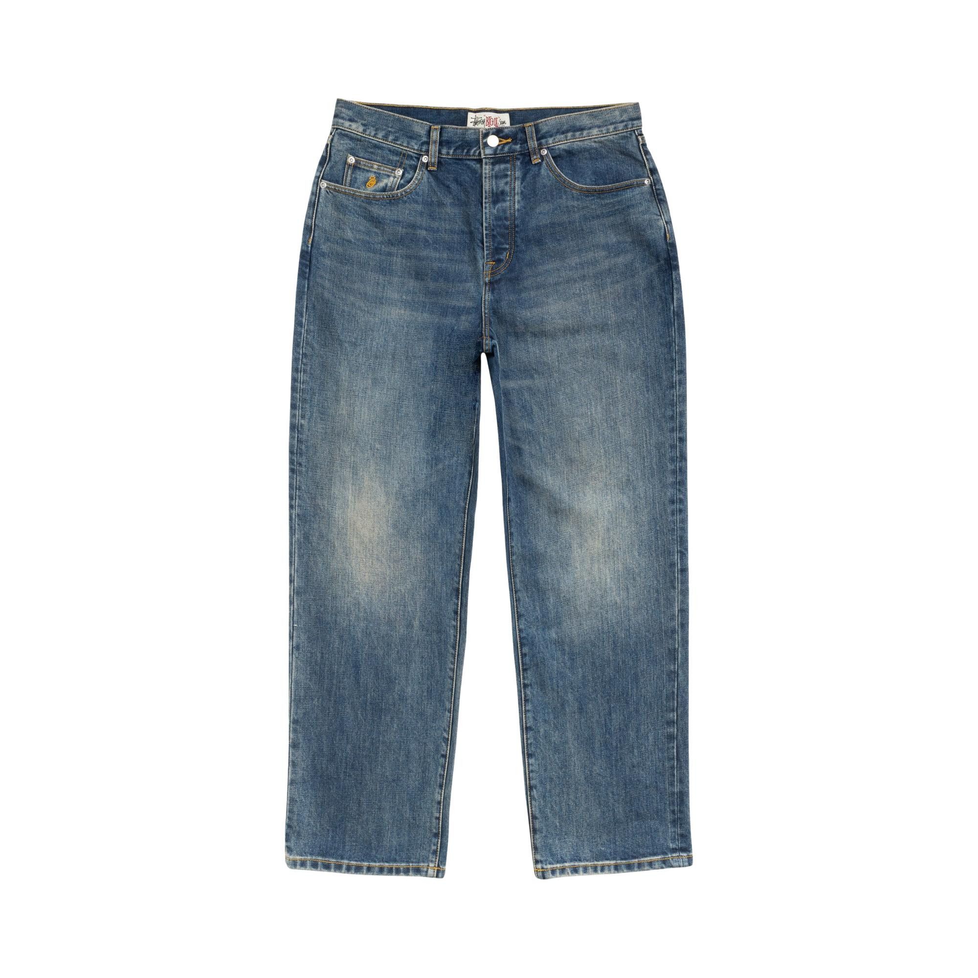 Buy Stussy Big Ol' Jean Slub Denim 'Blue' - 116797 BLUE | GOAT