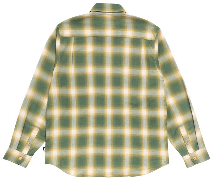 Stussy Beach Ombre Plaid Shirt Green