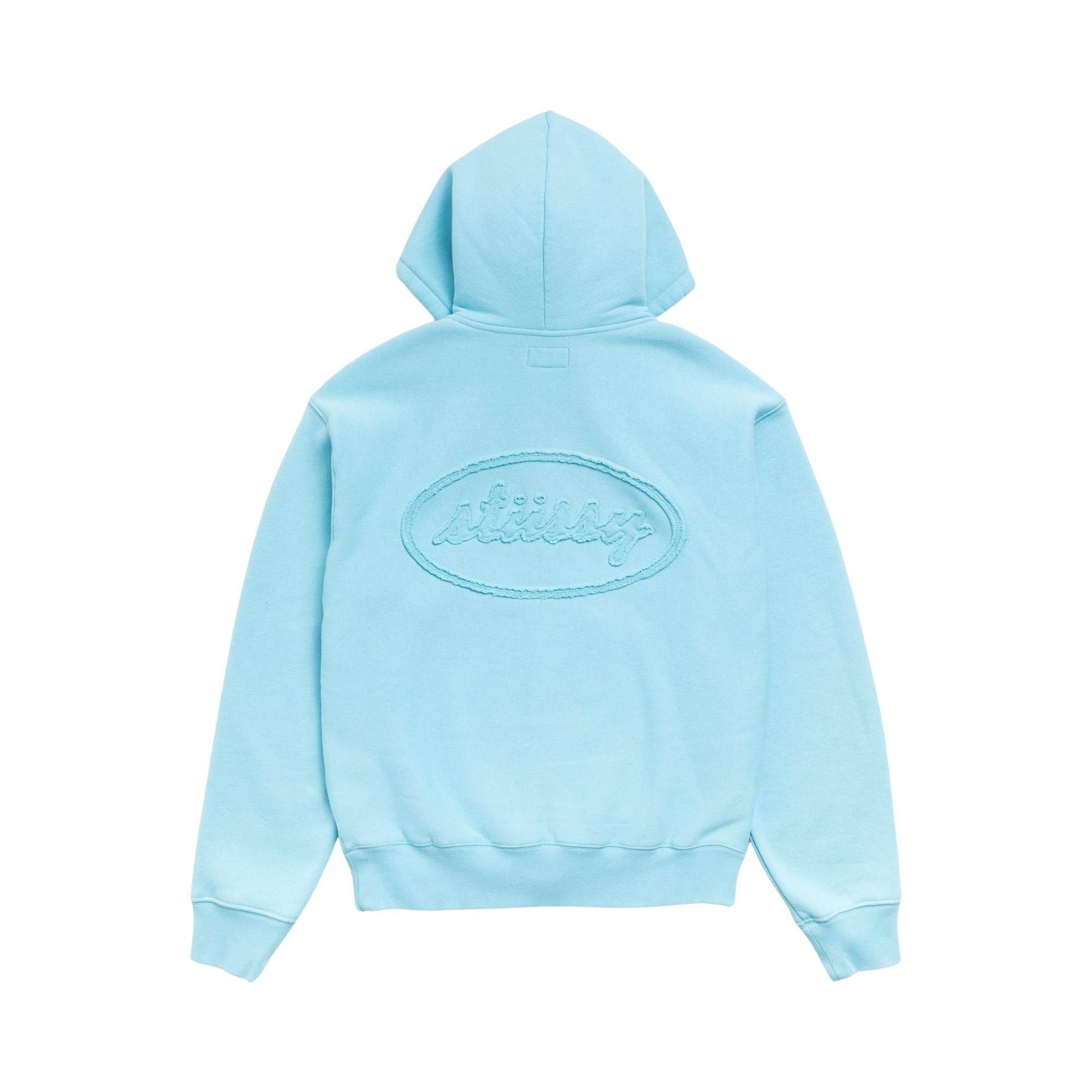 Buy Stussy Cursive Applique Zip Hoodie 'Aqua' - 118617 AQUA | GOAT