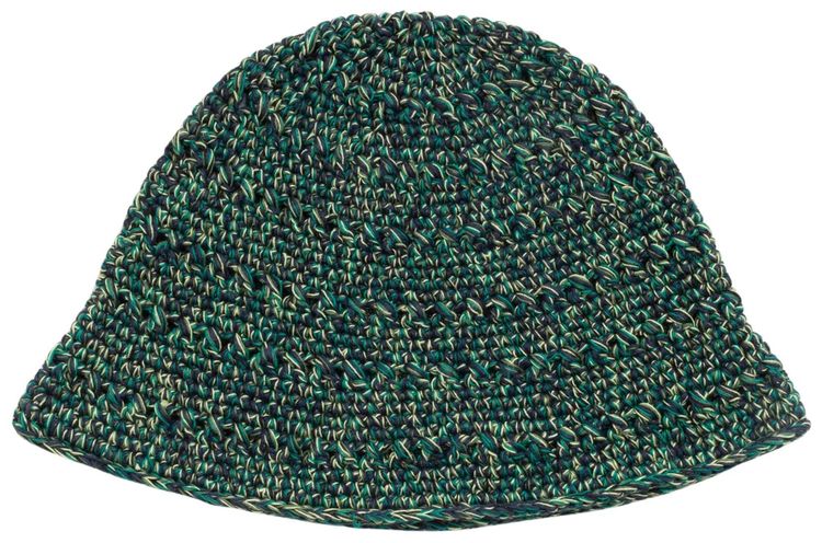 Stussy Hemp Stock Knit Bucket Hat Multi Green