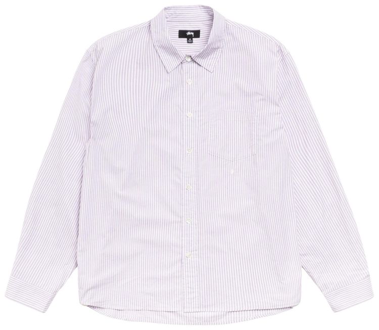 Stussy Standard Shirt Purple Stripe