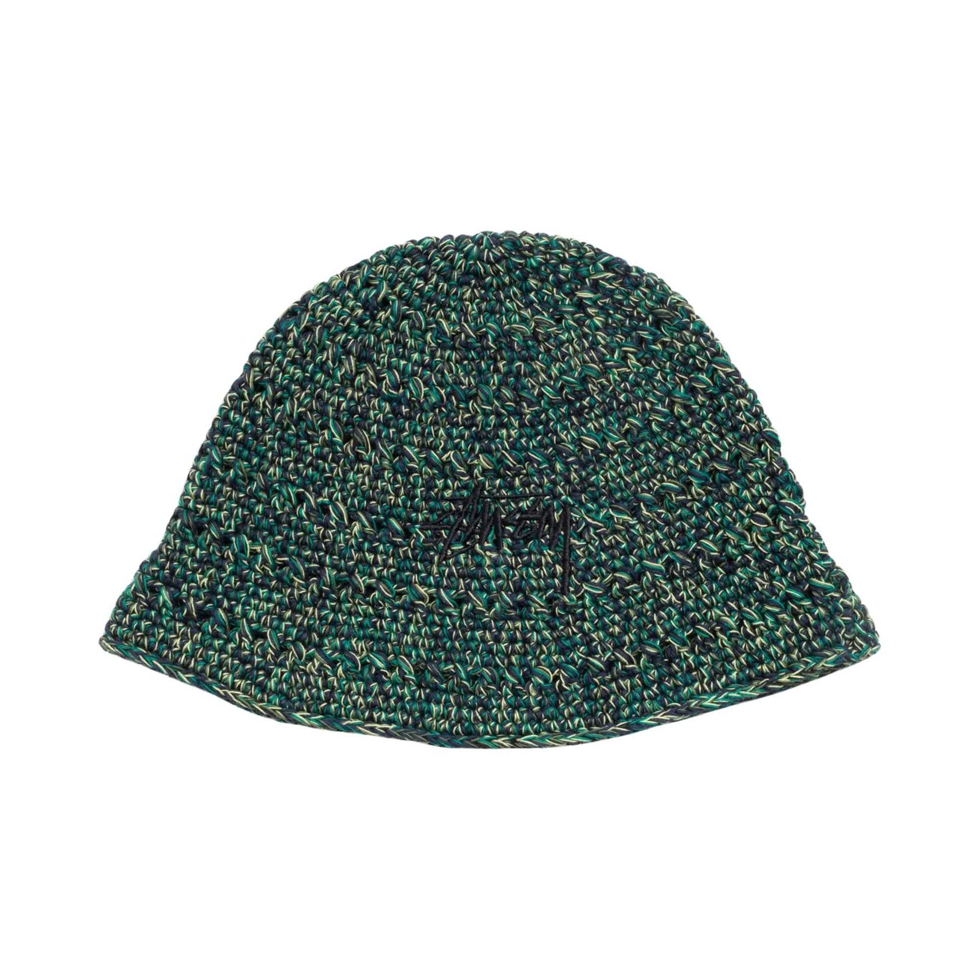 Buy Stussy Hemp Stock Knit Bucket Hat 'Multi Green' - 1321268