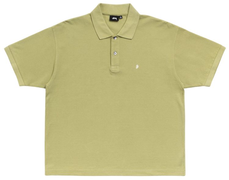 Stussy Classic Pique Polo Leaf