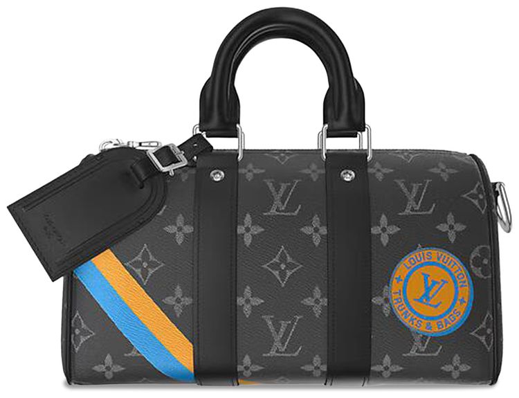 Louis Vuitton Keepall Bandouliere 25 Mon Monogram Custom Order Black Monogram Eclipse Canvas