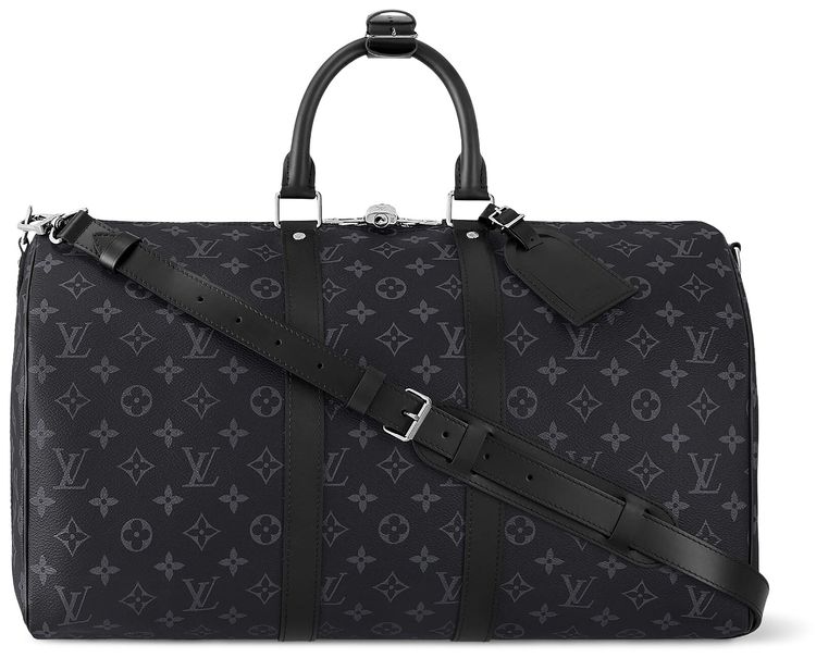 Louis Vuitton Keepall Bandouliere 50 Mon Monogram Custom Order Black Monogram Eclipse Canvas