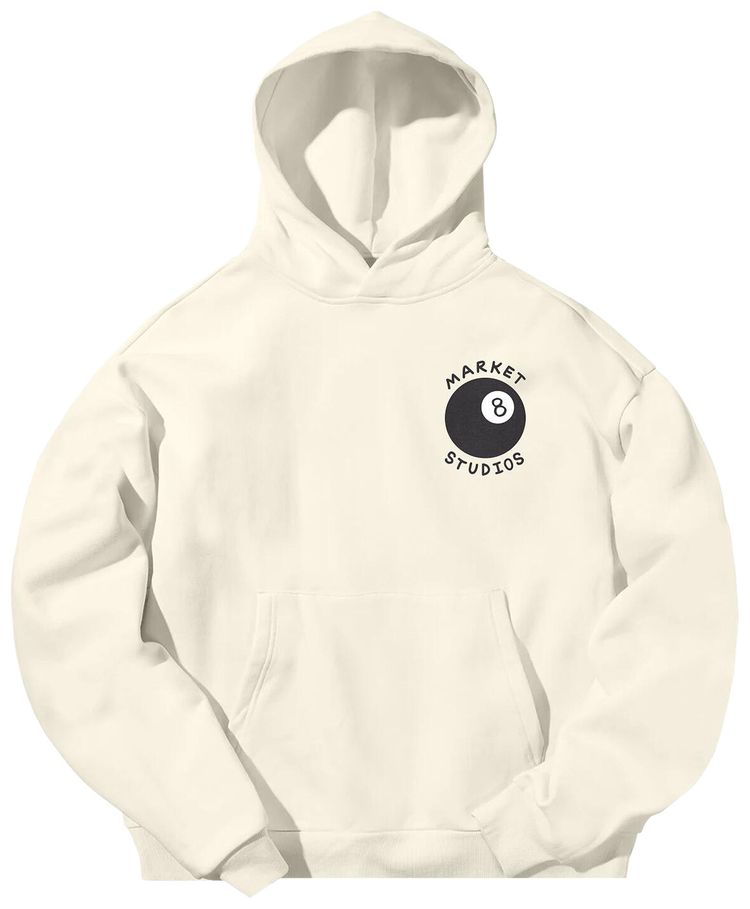 Market Eight Ball Hoodie Natural